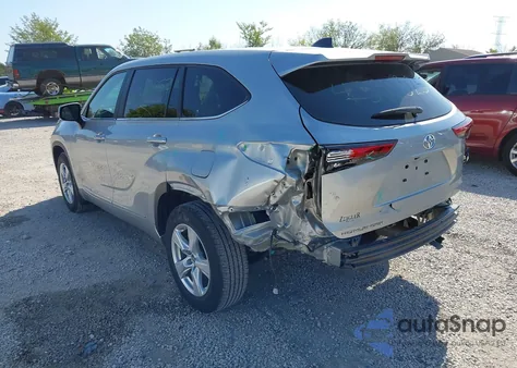 2023 Toyota Highlander L z USA, uszkodzony, nr VIN 5TDKDRAH0PS510538